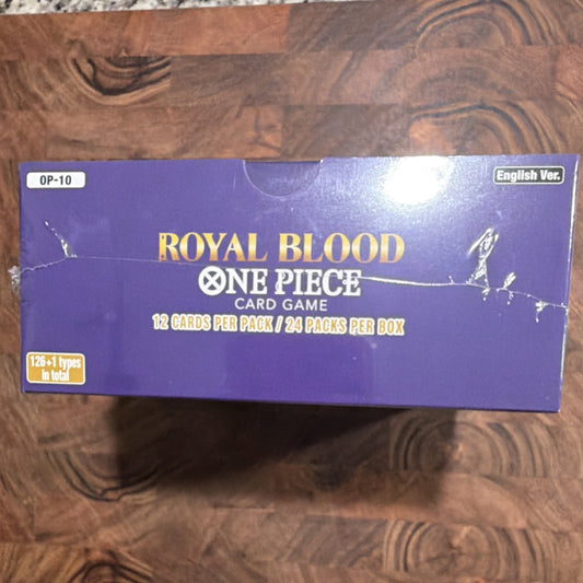 Bandai One Piece Card Game Royal Blood OP-10 English Booster Box 24 Packs
