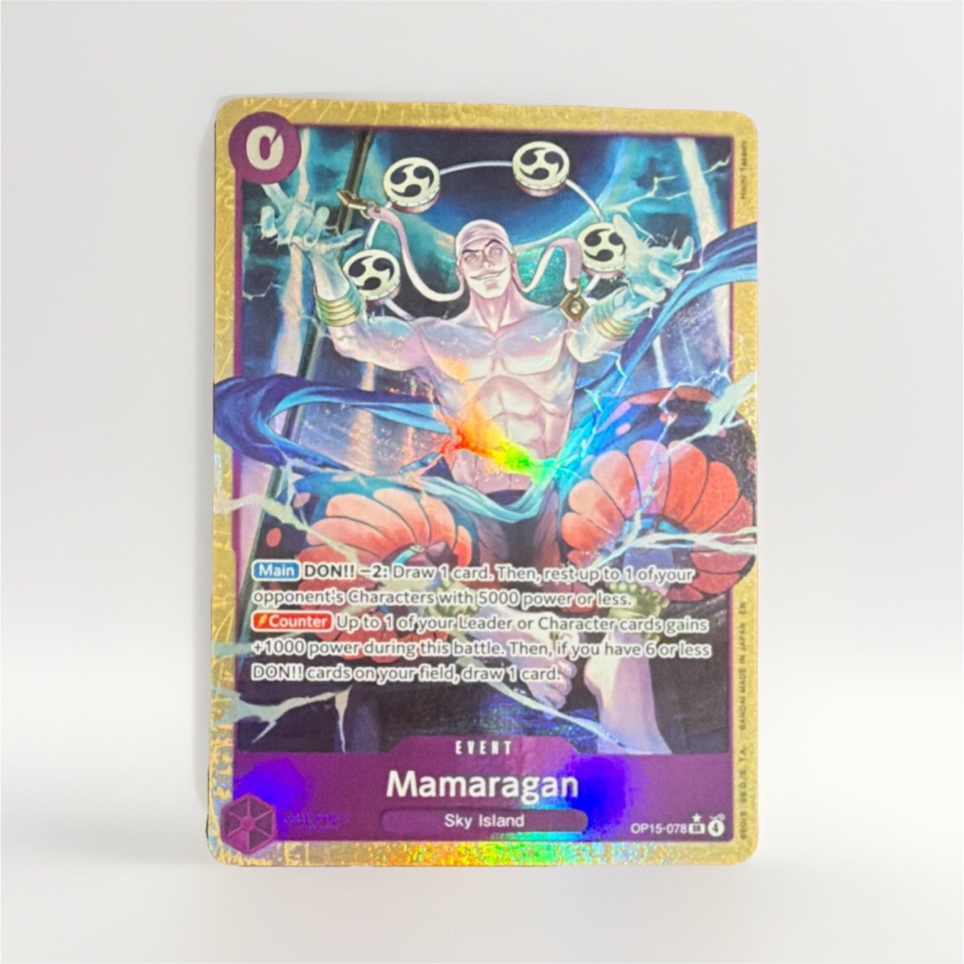 One Piece Mamaragan OP15-078 Sky Island Super Rare Holo Alternate Art English
