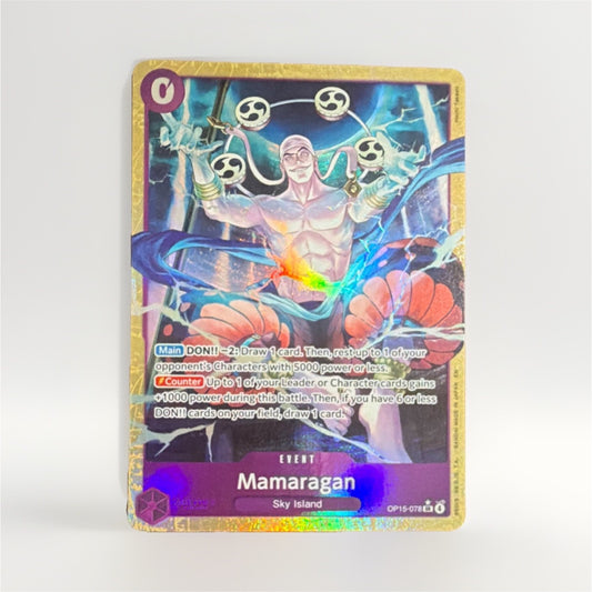 One Piece Mamaragan OP15-078 Sky Island Super Rare Holo Alternate Art English