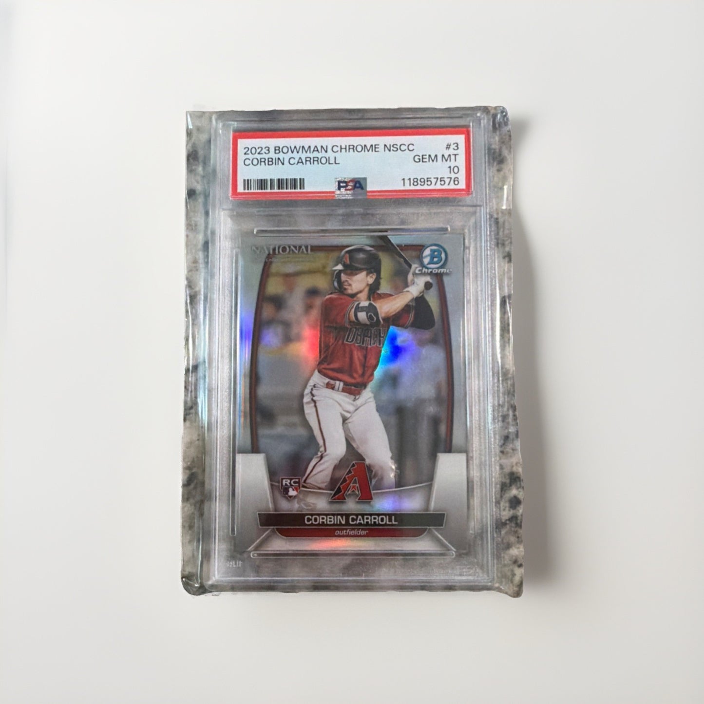 Topps 2023 National Convention Bowman Chrome Corbin Carroll MLB-3 Rookie PSA 10
