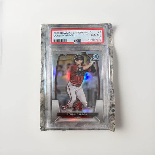 Topps 2023 National Convention Bowman Chrome Corbin Carroll MLB-3 Rookie PSA 10